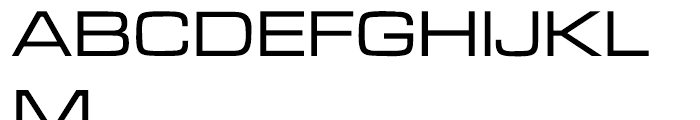 EF Microgramma Medium Extended Font UPPERCASE