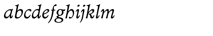 EF Minister Book Italic Font LOWERCASE