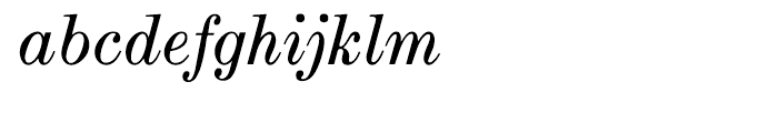 EF Modern Extended Book Italic Font LOWERCASE