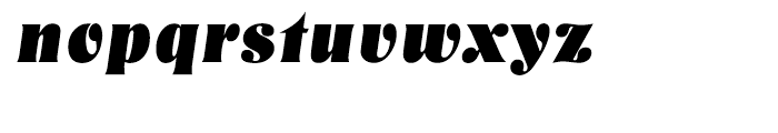 EF Nashville Heavy Italic Font LOWERCASE