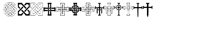 EF Ossian Gaelic Ornaments Font LOWERCASE