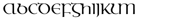 EF Ossian Gaelic Regular Font UPPERCASE