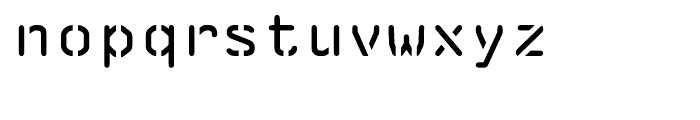 EF Reedon Stencil Reg Font LOWERCASE