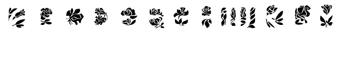 EF Rose Garden Bold Inlay 2 Font UPPERCASE