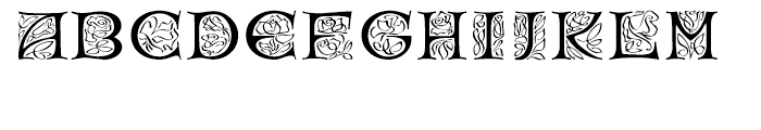 EF Rose Garden Regular Font UPPERCASE