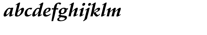 EF Schneidler Bold Italic Font LOWERCASE