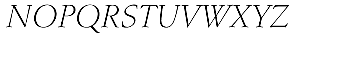 EF Schneidler Light Italic Font UPPERCASE