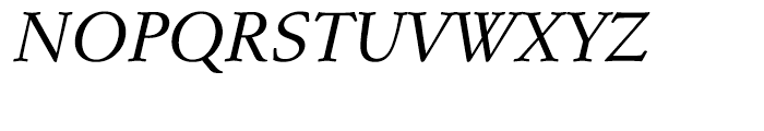 EF Schneidler Medium Italic Font UPPERCASE
