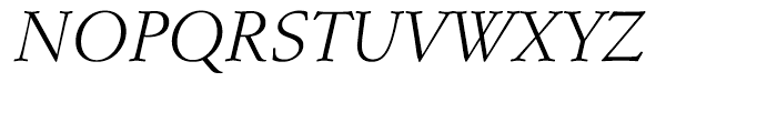 EF Schneidler Roman Italic Font UPPERCASE