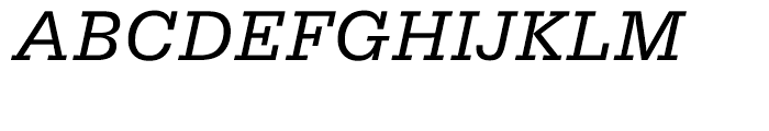 EF Serifa B Italic Font UPPERCASE