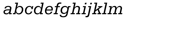 EF Serifa B Italic Font LOWERCASE