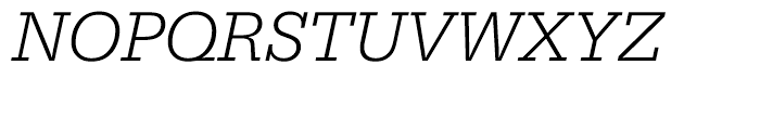 EF Serifa B Light Italic Font UPPERCASE