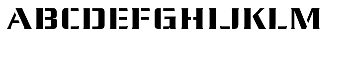 EF Serpentine Stencil Regular Font UPPERCASE