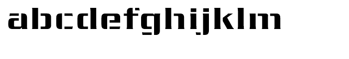 EF Serpentine Stencil Regular Font LOWERCASE