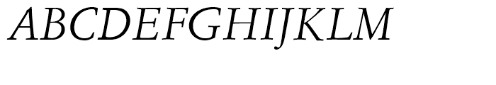 EF Simoncini Garamond Italic Font UPPERCASE