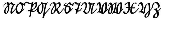 EF Suetterlin Regular Font UPPERCASE