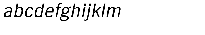 EF TV Nord Turkish Regular Oblique Font LOWERCASE