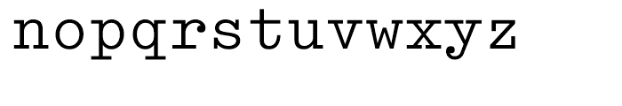 EF Techno Script Regular Turkish Font LOWERCASE