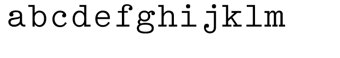 EF Techno Script Regular Font LOWERCASE