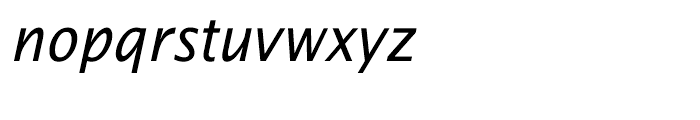 EF Thordis Sans CE Regular Italic Font LOWERCASE