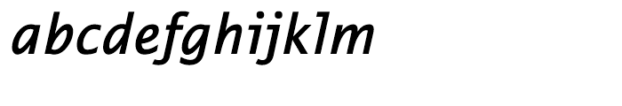 EF Thordis Sans CE Semi Bold Italic Font LOWERCASE