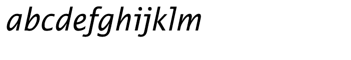 EF Thordis Sans Regular Italic Font LOWERCASE