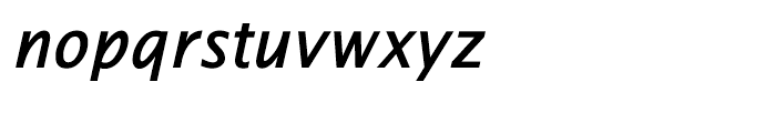 EF Thordis Sans Semi Bold Italic Font LOWERCASE