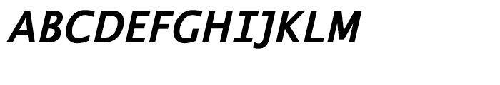 EF Thordis Sans Turkish Bold Italic Font UPPERCASE