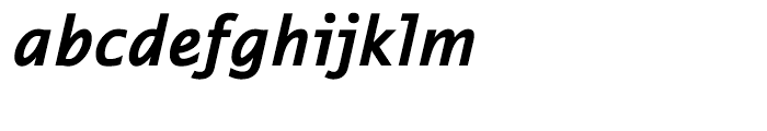 EF Thordis Sans Turkish Bold Italic Font LOWERCASE