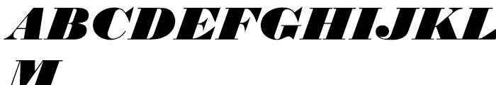 EF Thorowgood Regular Italic Font UPPERCASE