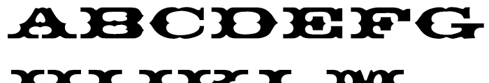 EF Thunderbird CE Regular Font LOWERCASE