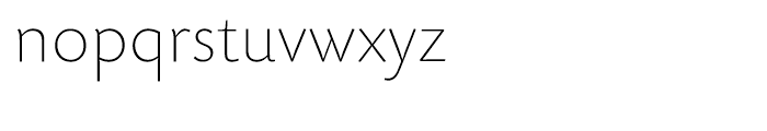 EF Today Sans Serif B Extra Light Font LOWERCASE