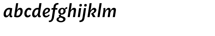 EF Today Sans Serif B Medium Italic Font LOWERCASE