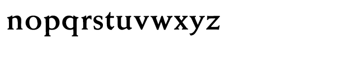 EF Weiss Antiqua Medium Font LOWERCASE