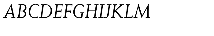EF Weiss Antiqua Regular Italic Font UPPERCASE