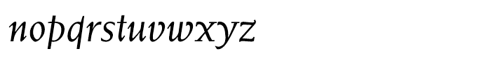 EF Weiss Antiqua Regular Italic Font LOWERCASE