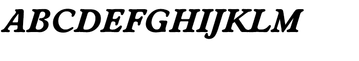 EF Worchester Bold Italic Font UPPERCASE