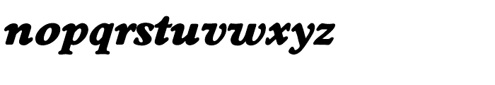 EF Worchester Extra Bold Italic Font LOWERCASE