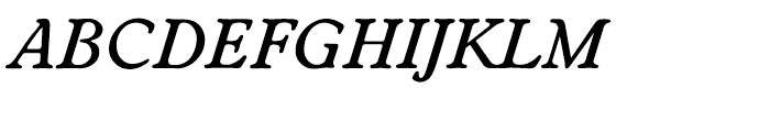 EF Worchester Medium Italic Font UPPERCASE