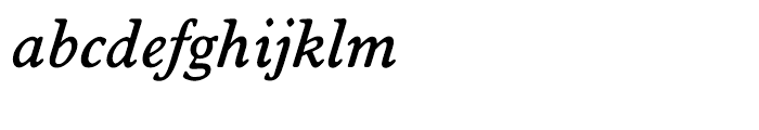 EF Worchester Medium Italic Font LOWERCASE