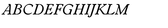 EF Worchester Regular Italic Font UPPERCASE