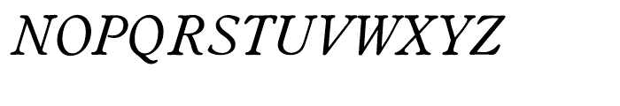 EF Worchester Regular Italic Font UPPERCASE