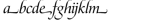EF Zapf Renaissance Antiqua H Book Italic Swash Font LOWERCASE