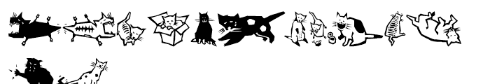 EFQuadruPets Cats Font LOWERCASE