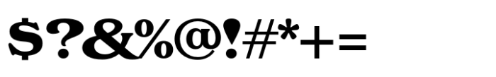 EFCO Barnis Bold Font OTHER CHARS