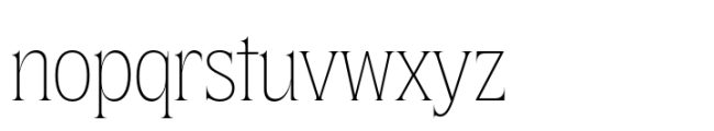 EFCO Osbert Display Thin Font LOWERCASE