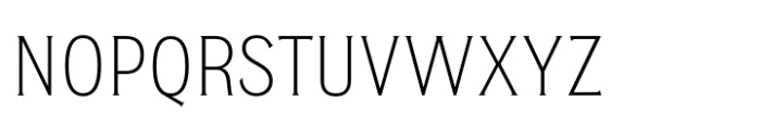 EFCO Overhold Narrow Light Font UPPERCASE