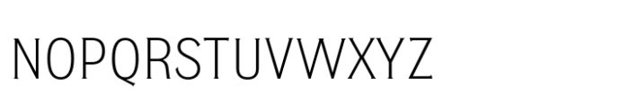 EFCO Overhold Narrow Light Font LOWERCASE
