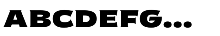 EFCO Overhold Wide Bold Font UPPERCASE