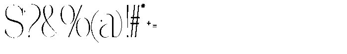 Effidhem Mevagen  Condensed Regular Font OTHER CHARS